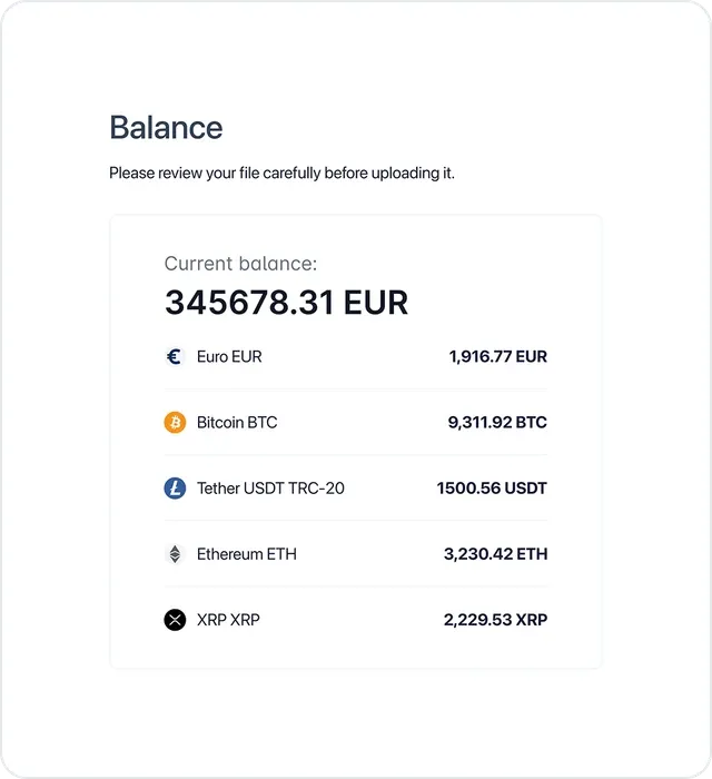 Complete the deposit flow