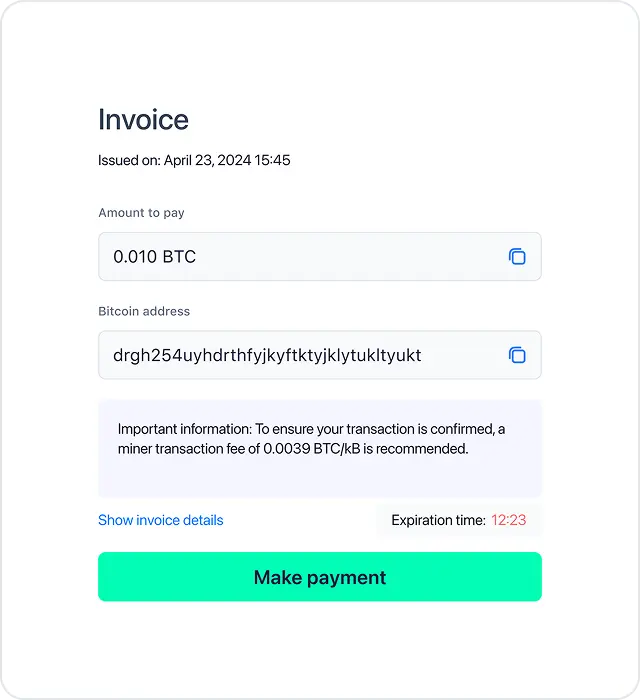 Start accepting payments from customers worldwide.